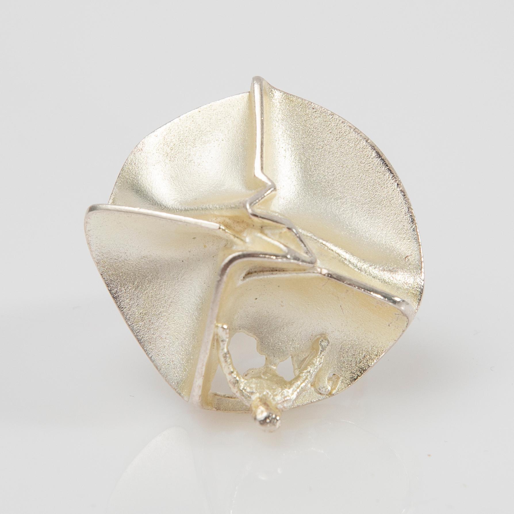 Björn Weckström, ring, "Jaaras dream", silver, Lapponia, 1970s.