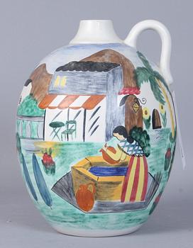 HÄNKELURNA, flintgods, Rörstrand, sign "MN", 1940/1950-tal.