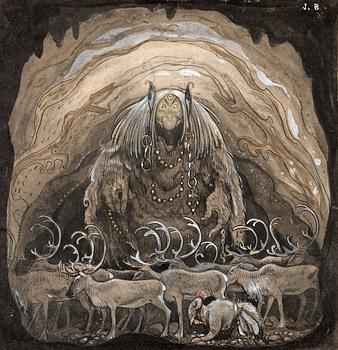 10. John Bauer, "Nilas offer, Julbocken (II)".