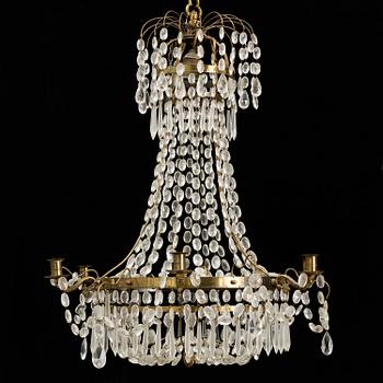 A mid 20th century empire style chandelier.