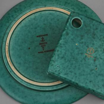 PARTI STENGODS, 3 delar, "Argenta", Gustavsberg, 1900-tal.