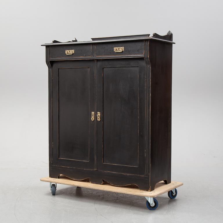 A painted cupboard, early 20th Century.