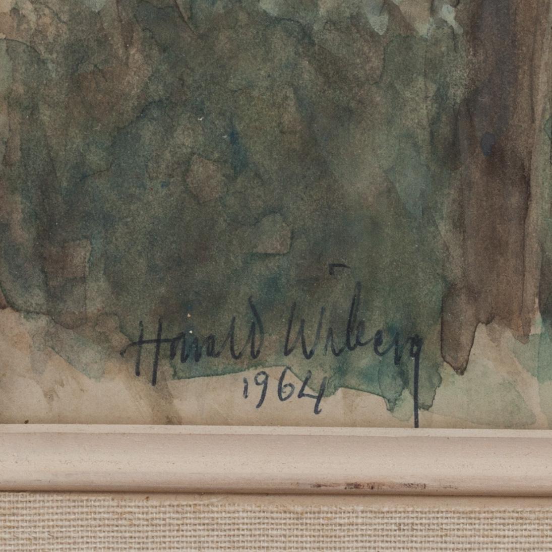 HARALD WIBERG, akvarell på papper, signerad och daterad 1964.