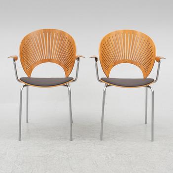 Nanna Ditzel,  six 'Trinidad' armchairs, Fredericia, Denmark.