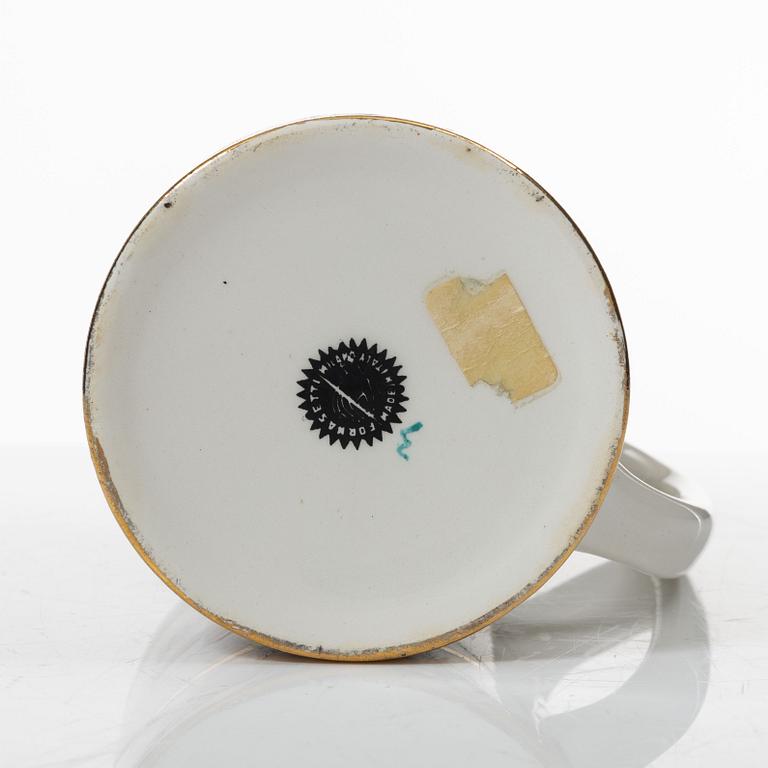 Piero Fornasetti, mug, porcelain, Italy.