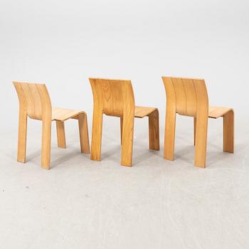 Gijs Bakker,  a set of six 1970s "Strip" chairs for Castelijn Netherlands.