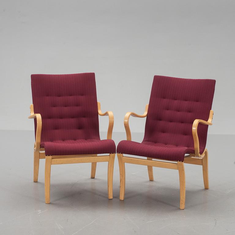 KARMSTOLAR, ett par, "Mina", Bruno Mathsson, Mathsson International.