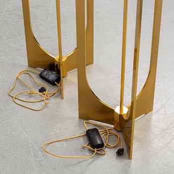 A contemporary pair of 'Arceaux' floor lights by Jacques Charles for Charles Paris.