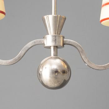 Harald Notini, taklampa, modell "10769", Arvid Böhlmarks Lampfabrik, 1930-tal.