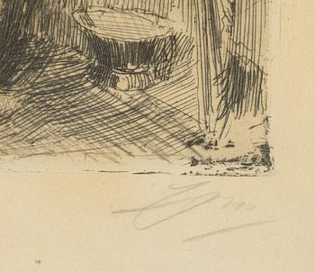 Anders Zorn, "Modell framför tavla".