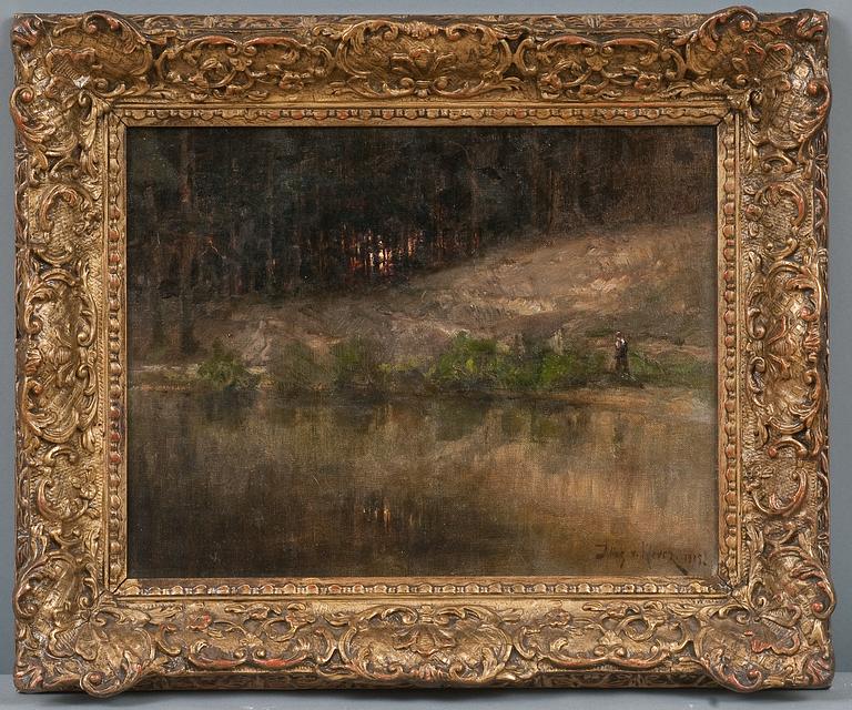 Julius von Klever, A FOREST STREAM.