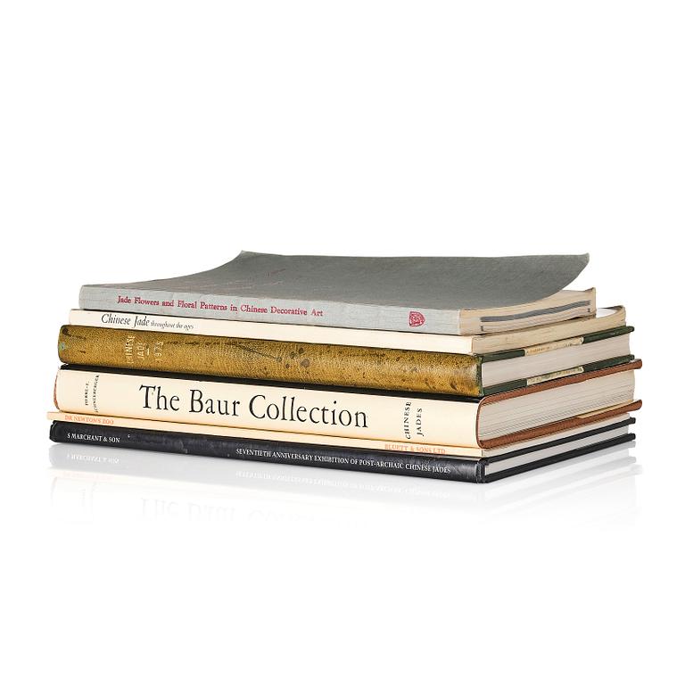 A collectors library, part I, a set of six volumes on Chinese Jade.