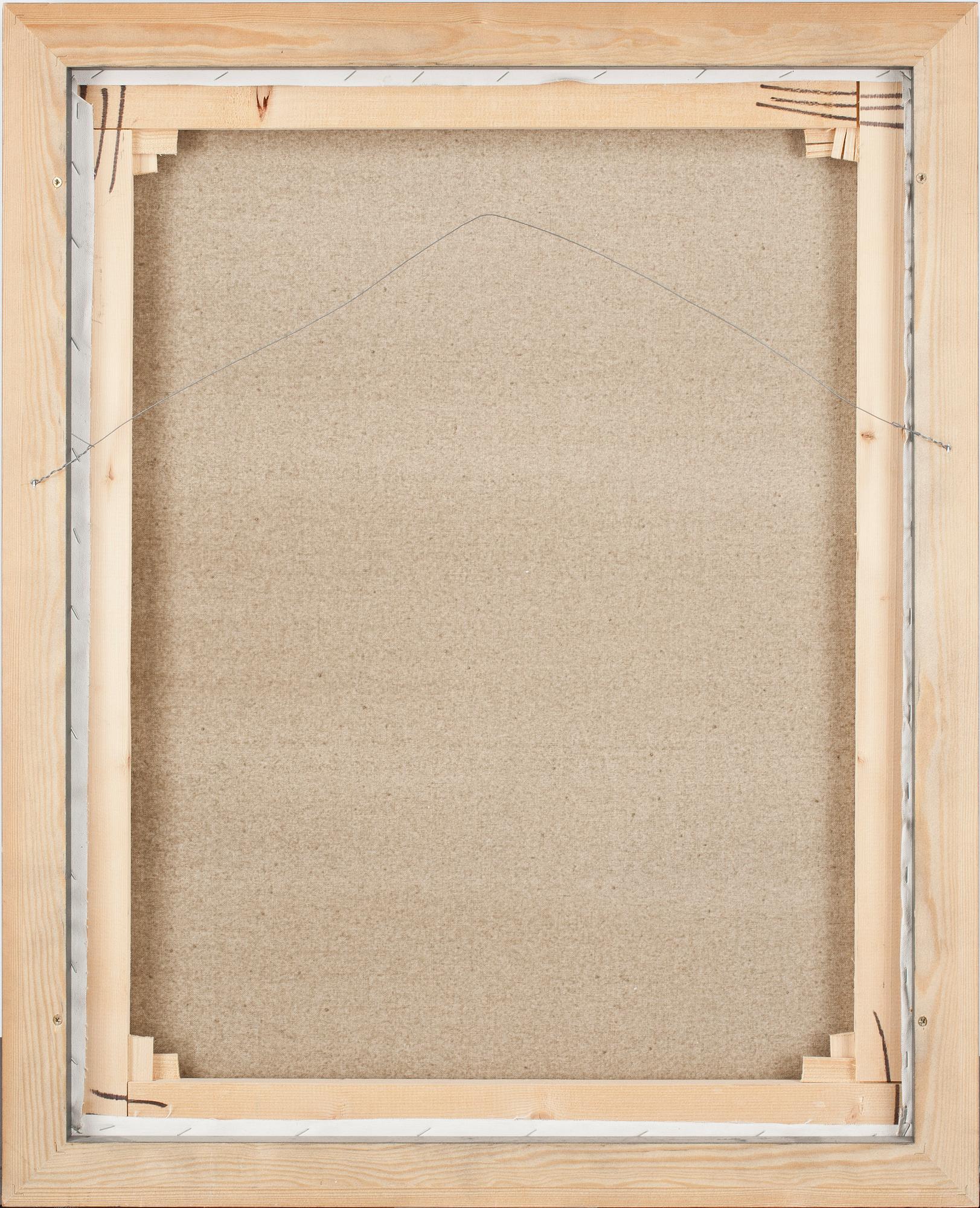 ENRICO BAJ, färglitografi på canvas, signerad och daterad 691/1200.