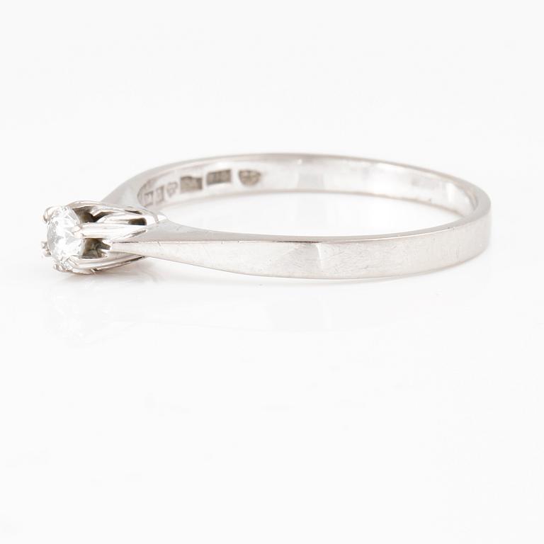 RING, med briljantslipad diamant, 0.19 ct.