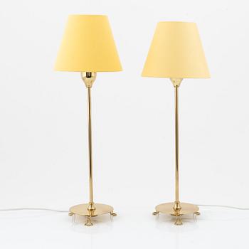 Josef Frank, a pair of model 2552 table lamps, Firma Svenskt Tenn, Sweden.