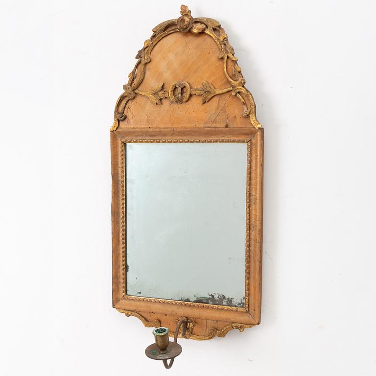 Spegellampetter, ett par, England, 1700-tal.