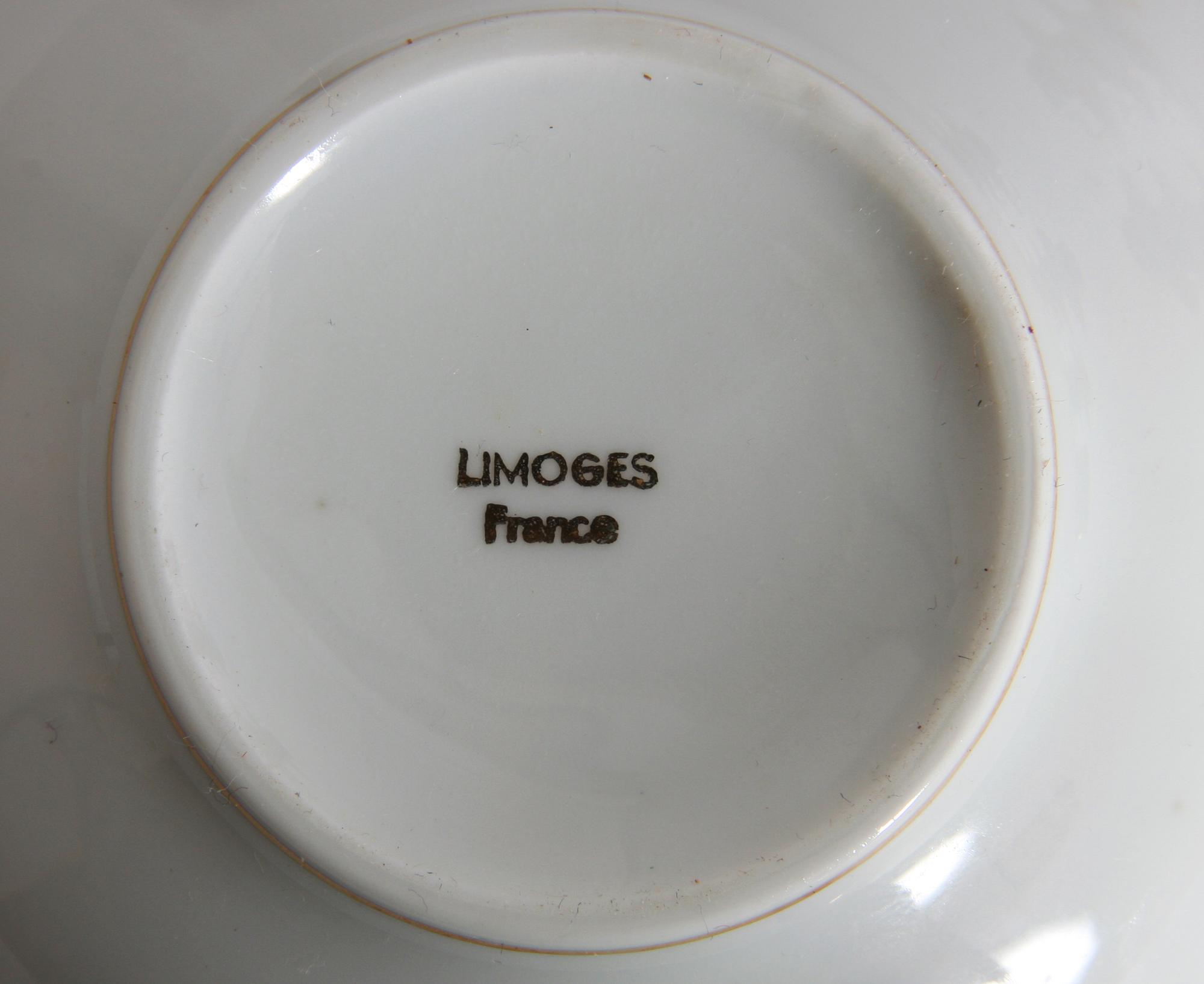 ESPRESSOSERVIS, 12 delar, porslin, Limoges.