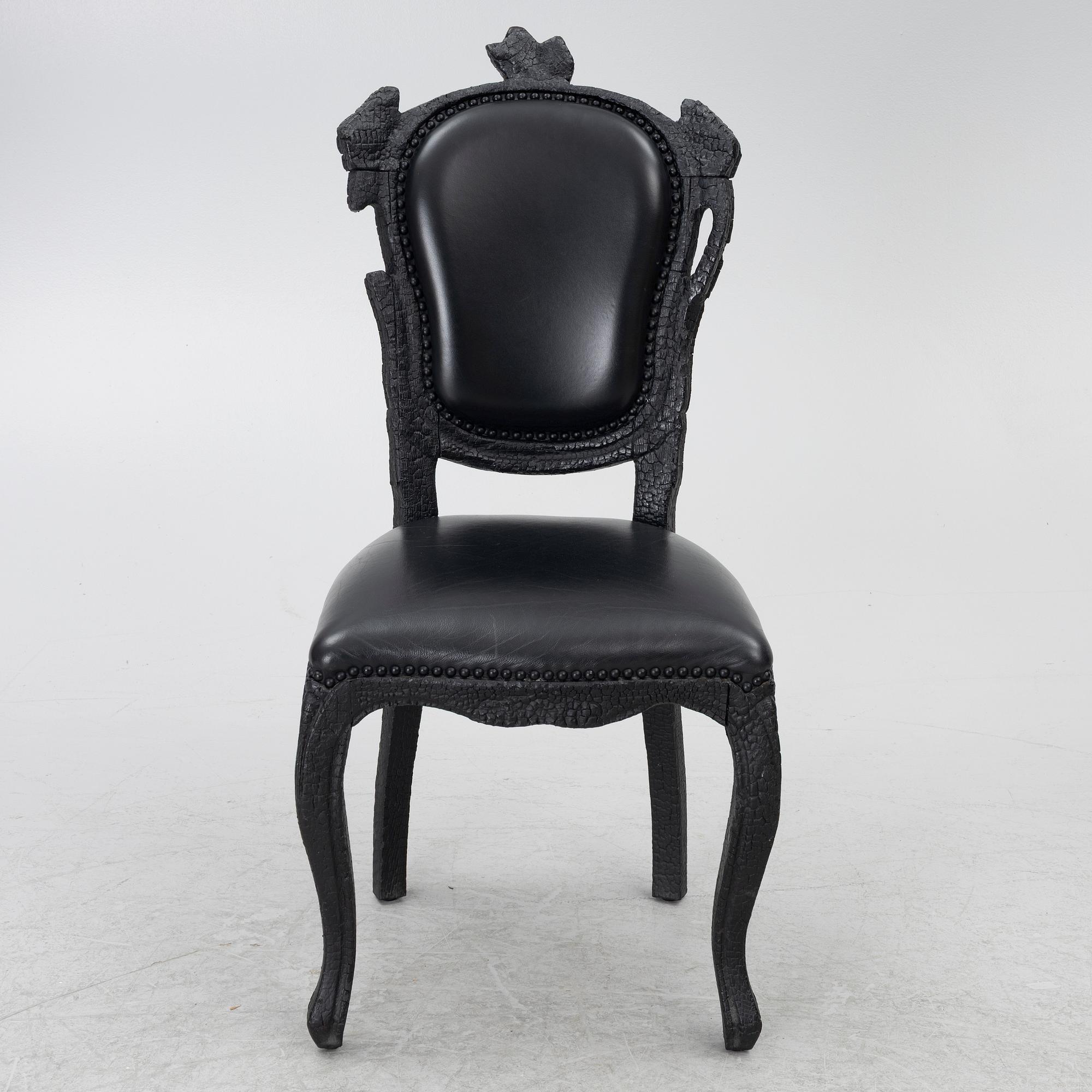 Maarten Baas, chairs 4 pcs, "Smoke Chair", Moooi.