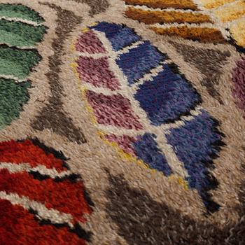 A hooked rug by Ingrid Johansson, second half of the 20th century, ca 150 x 100 cm.