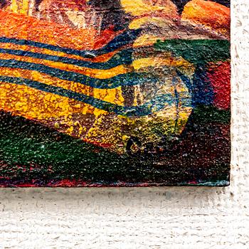 Bertil Gadö, olja på pannå signerad.