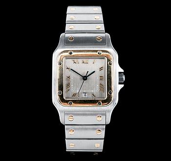 141. HERRARMBANDSUR, Cartier Must Santos.
