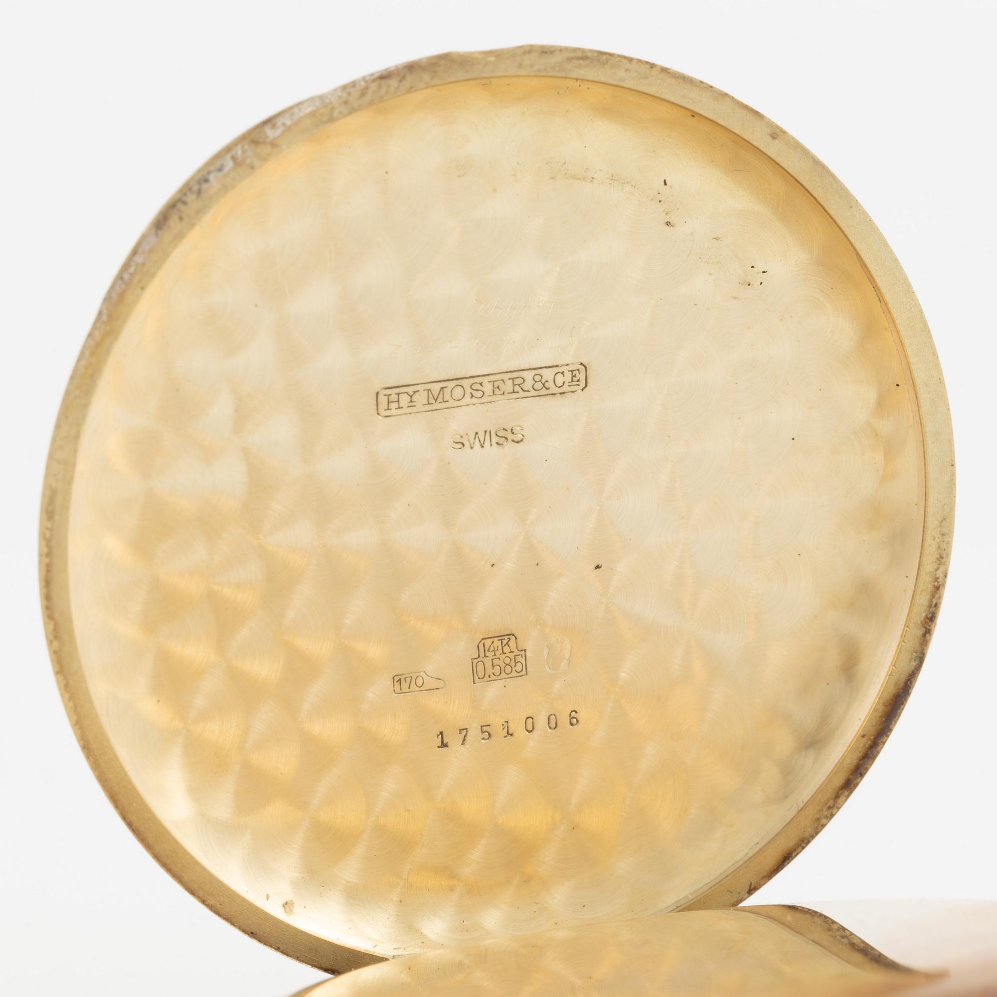 Hy Moser, fickur, savonett, 49 mm.