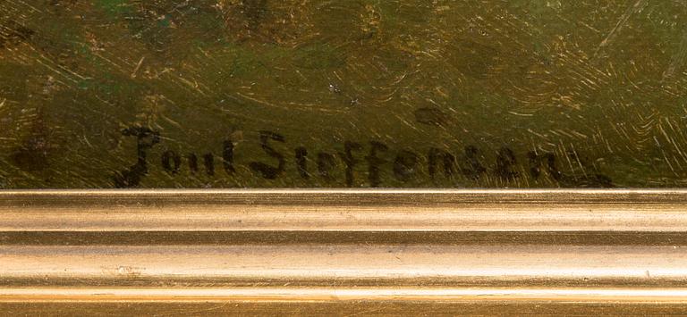 Poul Steffensen, olja på duk, signerad.