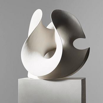 114. Eva Hild, a 'Loop 327' ceramic sculpture in stoneware clay with kaolin-engobe surface, Sweden 2005.