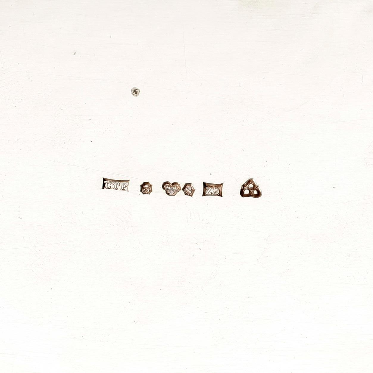 LOCKSKÅL, silver, CJ Forsberg, Södertälje, 1974. Tot vikt 340 gram.