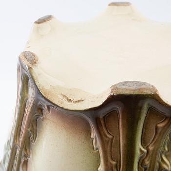 Outer casing a pair of Art Nouveau, Saint Clement France early 20th century stoneware.