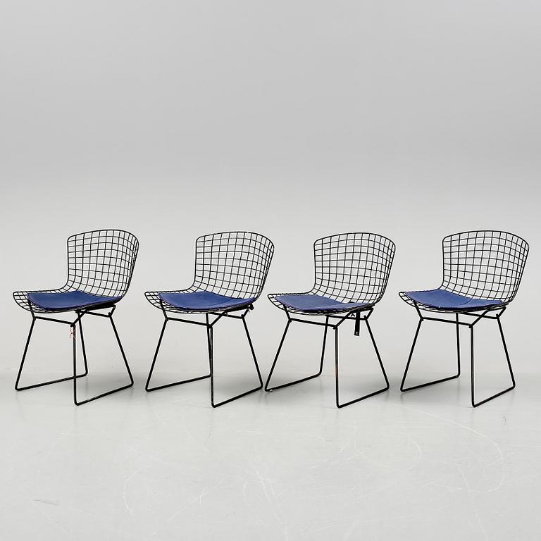 STOLAR, 4 st, "Sidechair", Harry Bertoia, Knoll, 1950-60-tal.