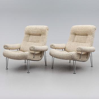 FÅTÖLJER, 1 par, Bröderna Andersson, 1900-talets andra hälft.