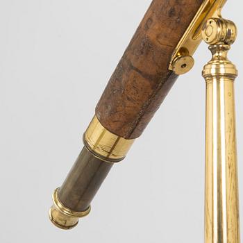 Teleskop med stativ, D. McGregor & Co Glasgow & Greenock, England, 1800/1900-tal.