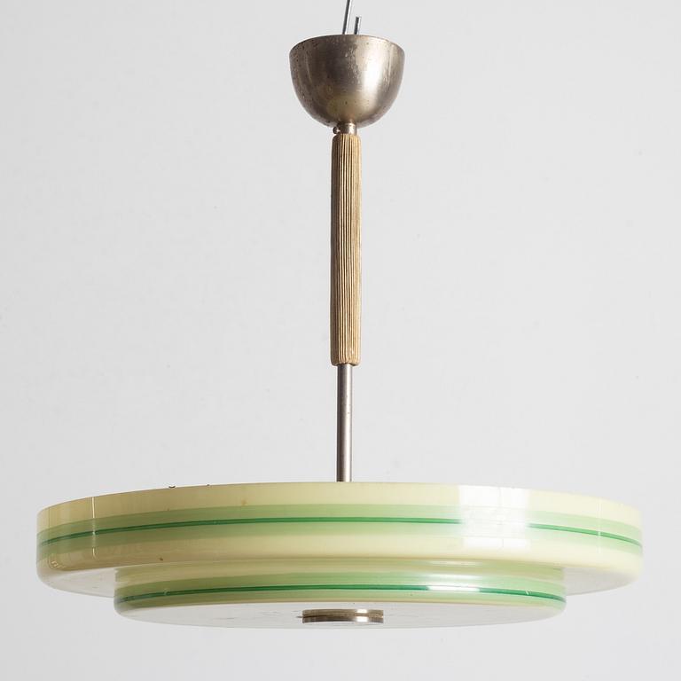 Taklampa, funkis, 1930-tal.