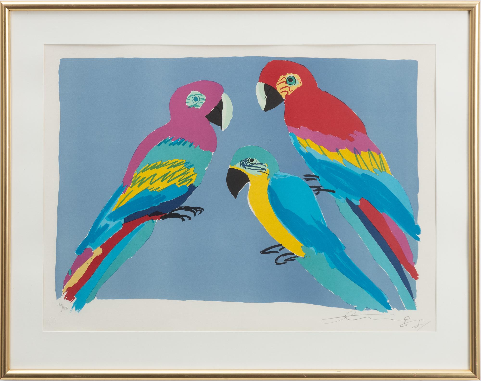 Walasse Ting, Parrots.