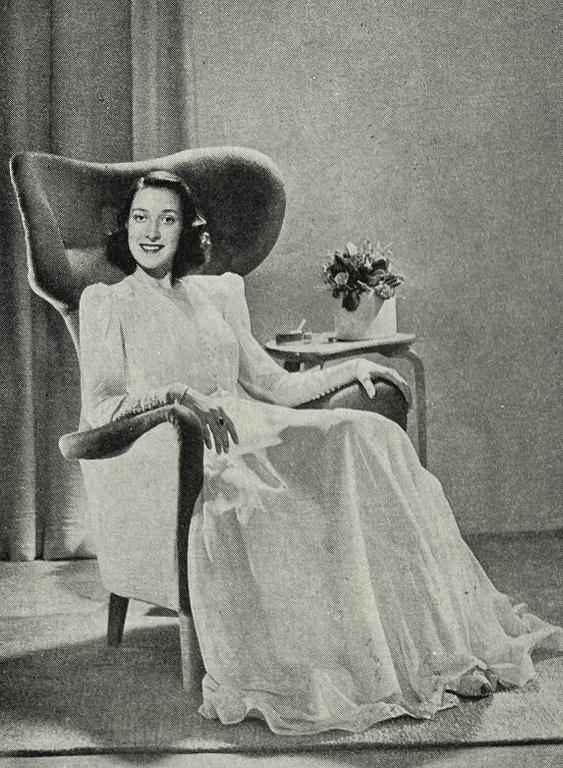 Gustaf Axel Berg, a rare "Estelle" armchair, G. A. Berg, Stockholm, 1940s.