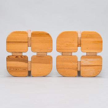 A pair of 'Apila' (Four-leaf clover) stools for Keravan Puusepäntehdas, Oy Stockmann Ab.