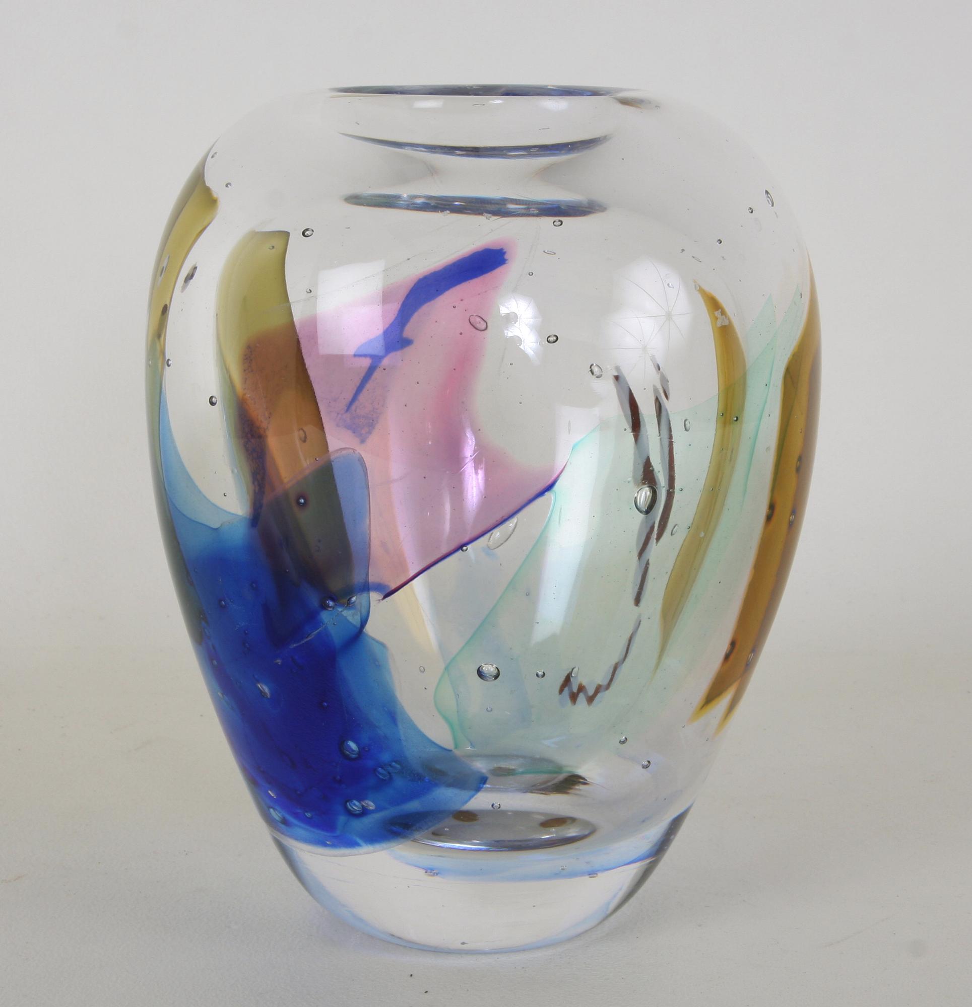 VAS, glas, Kosta design Bertil Vallien, Atelier.