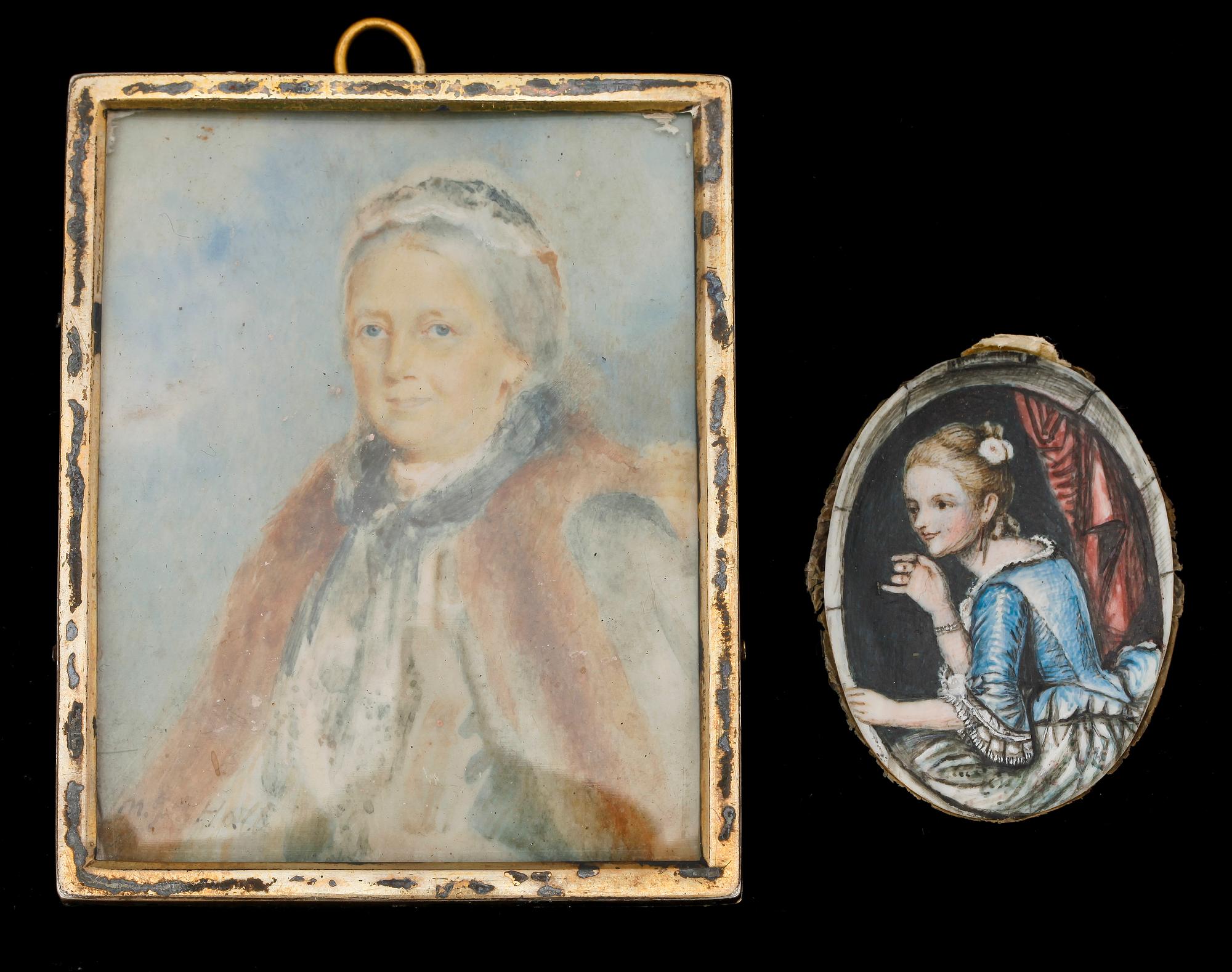 MINIATYRER, 8 st, 1800-tal.