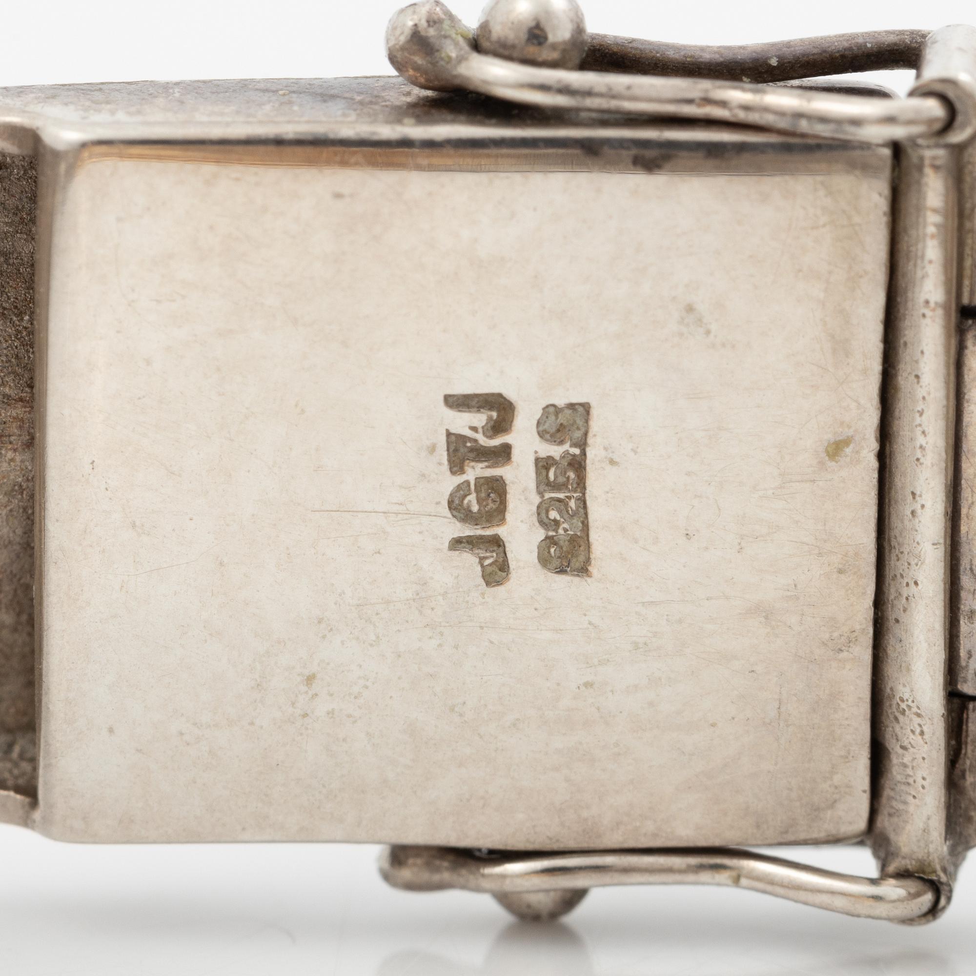 Bracelet, Jens Gregers Toftegaard-Jensen, silver and 14K gold.