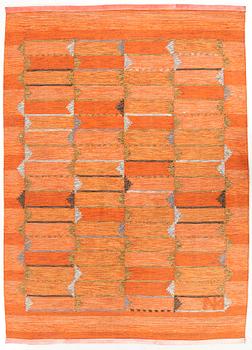 Rug, flat weave, 225 x 160 cm, 1960s/70s.