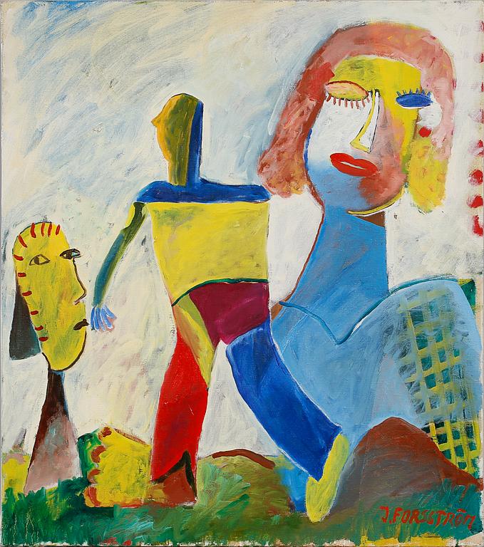 JONNY FORSSTRÖM, olja på duk, signerad.