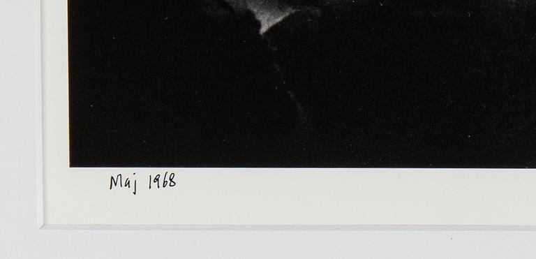 Carl Johan De Geer, fotografi, signerat 1/3.