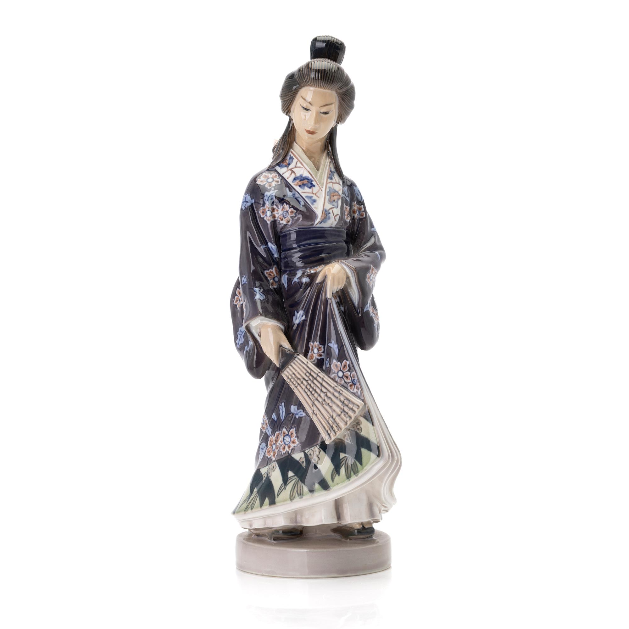 Jens Peter Dahl-Jensen, figurin, 1159, Geisha, Dahl-Jensen, Danmark.