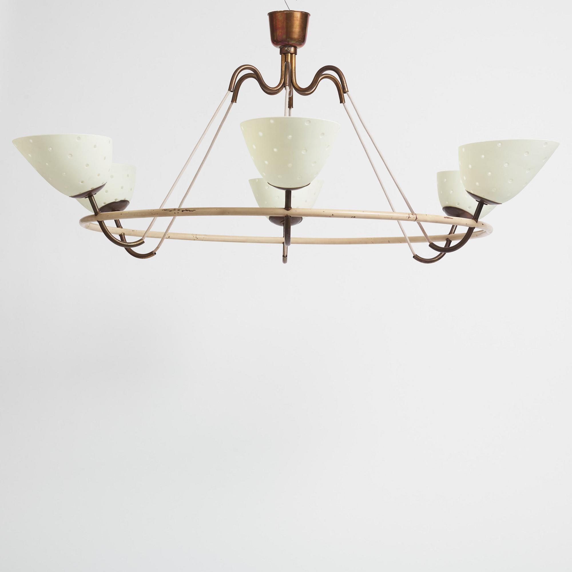 Hans Bergström, takkrona, ateljé Lyktan, Åhus 1930-40-tal.