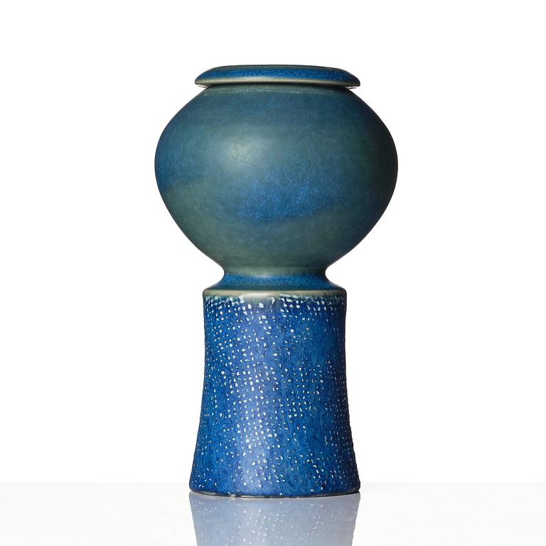 Stig Lindberg, a stoneware vase, Gustavsberg Studio 1963.