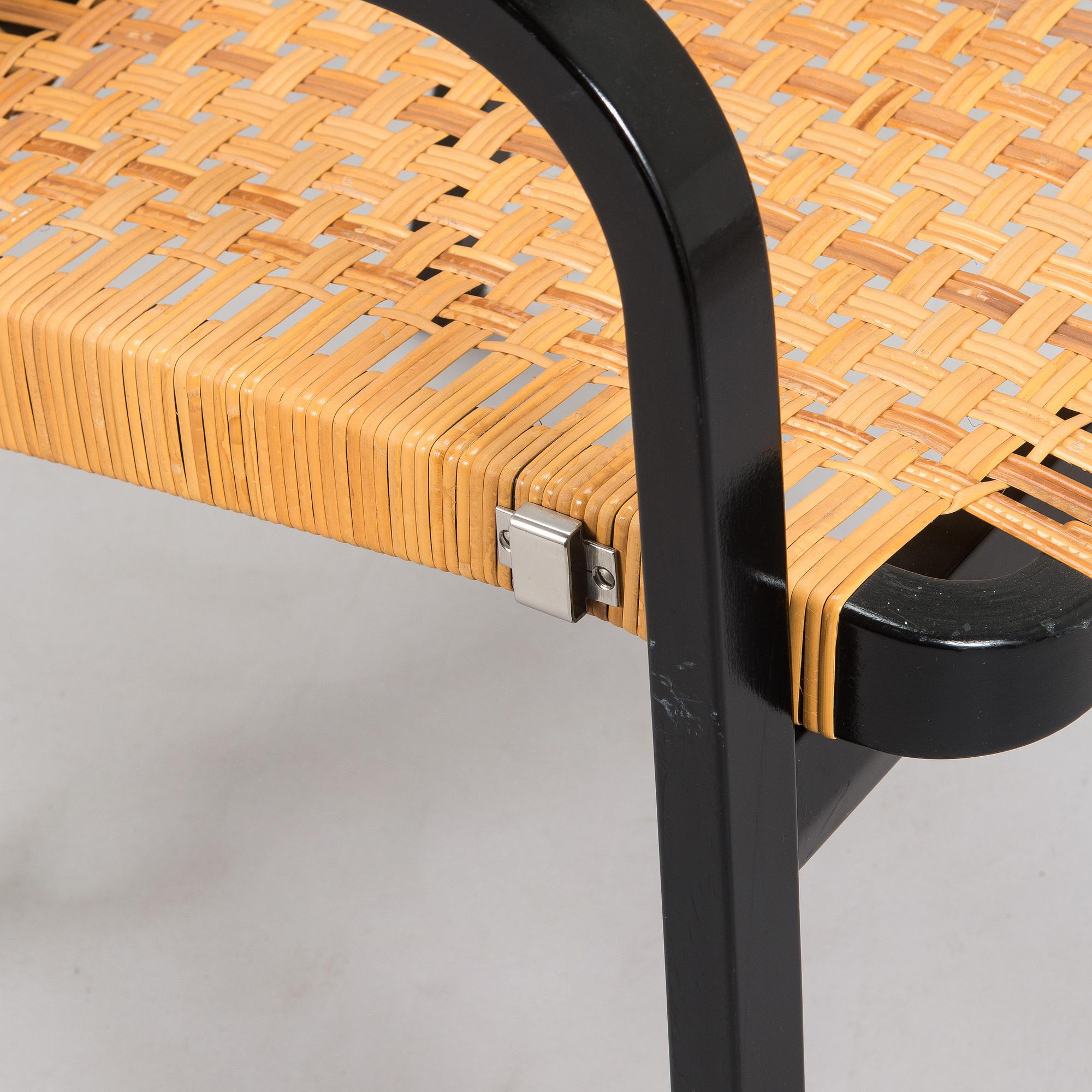 Alvar Aalto, nojatuoleja, 6 kpl, malli 45, Artek 1970-luku.