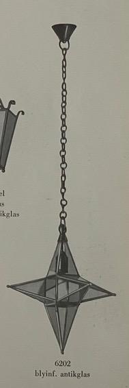 Harald Notini, taklampa, modell ”6202”, Arvid Böhlmarks Lampfabrik, Stockholm, 1920-30-tal.