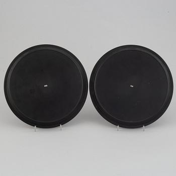 Wilhelmina "Tiddit" Wendt, two isolit and silver dishes, Perstorp, 1941 and 1944.