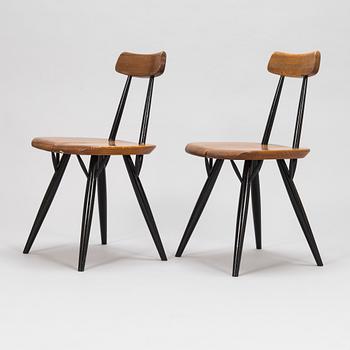 Ilmari Tapiovaara,  A set of six 1960's 'Pirkka' chairs, for Laukaan Puu.